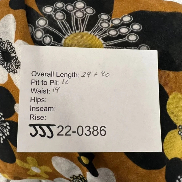 Dodo Bar Or Floral Halter Mini Dress - Black, White, Yellow - Picture 12 of 12
